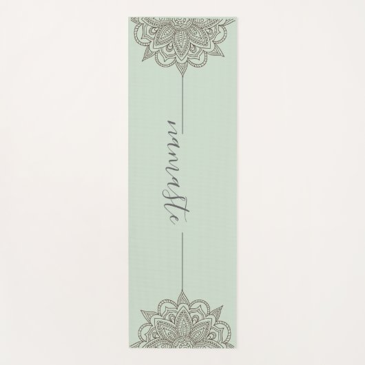 Namaste Mandala Blue Green Yoga Mat (Voorkant)