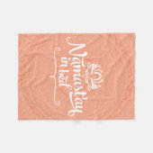 Namaste Mandala Funny Quote Fleece Blanket (Voorkant (Horizontaal))