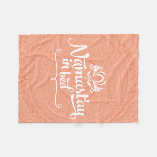Namaste Mandala Funny Quote Fleece Blanket (Voorkant (Horizontaal))