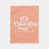 Namaste Mandala Funny Quote Fleece Blanket (Voorkant)