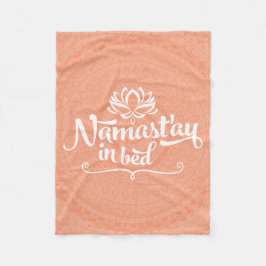 Namaste Mandala Funny Quote Fleece Blanket