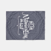 Namaste Mandala Funny Quote Fleece Blanket (Voorkant (Horizontaal))