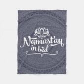 Namaste Mandala Funny Quote Fleece Blanket (Voorkant)