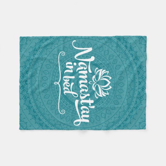 Namaste Mandala Funny Quote Fleece Blanket Deken (Voorkant (Horizontaal))