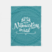 Namaste Mandala Funny Quote Fleece Blanket Deken (Voorkant)
