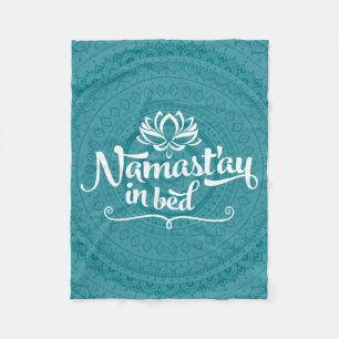 Namaste Mandala Funny Quote Fleece Blanket Deken