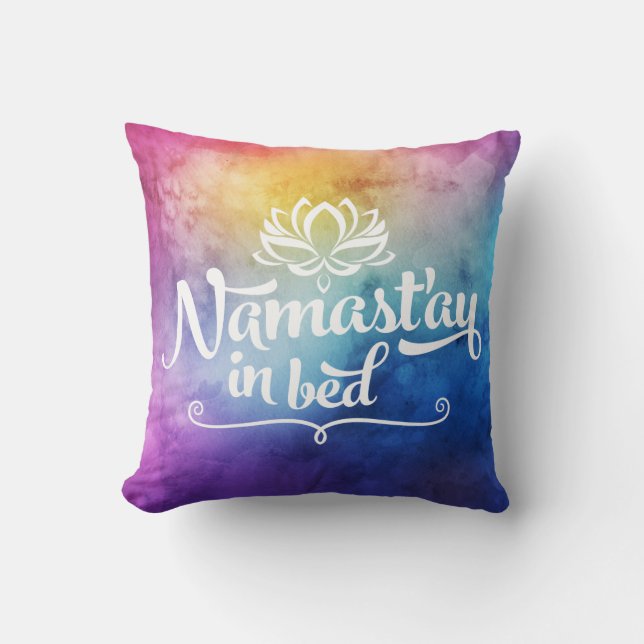Namaste Mandala Funny Quote Pillow Kussen (Voorkant)