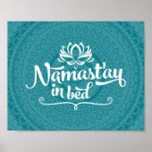 Namaste Mandala Funny Quote Poster (Voorkant)