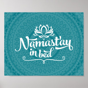 Namaste Mandala Funny Quote  Poster