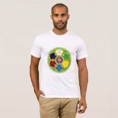 Namaste Mandala - groen T-shirt (Voorkant volledig)