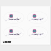Namaste Mandala Ovale Sticker (Vel)