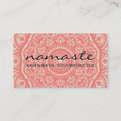 Namaste Mandala Pattern Visitekaartje (Voorkant)