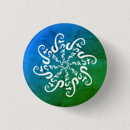 Namaste Mandala Ronde Button 3,2 Cm (Voorkant)