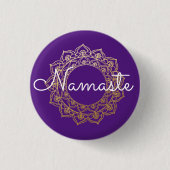 Namaste Mandala Ronde Button 3,2 Cm (Voorkant)