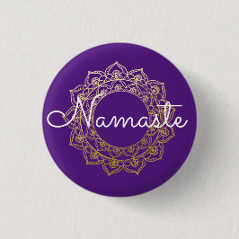 Namaste Mandala Ronde Button 3,2 Cm