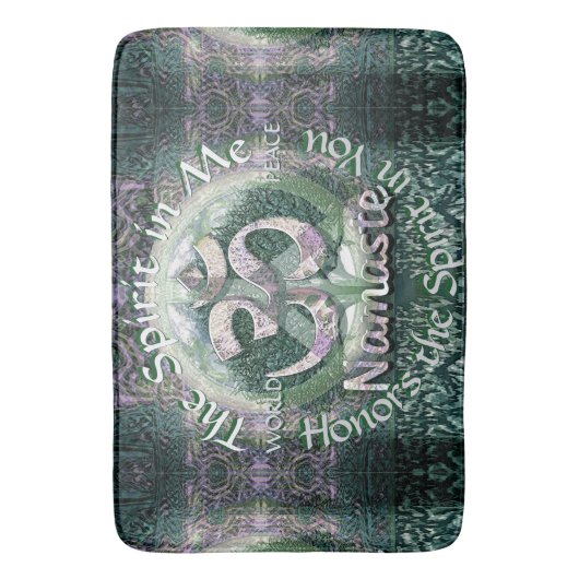 Namaste Mandala Wereldvrede Badmat (Voorkant Verticaal)