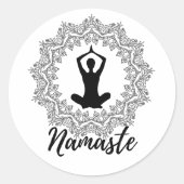 Namaste Mandala Yoga Sticker (Voorkant)