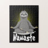 Namaste Meditating Yoga Sloth Legpuzzel (Verticaal)