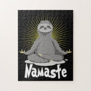 Namaste Meditating Yoga Sloth Legpuzzel