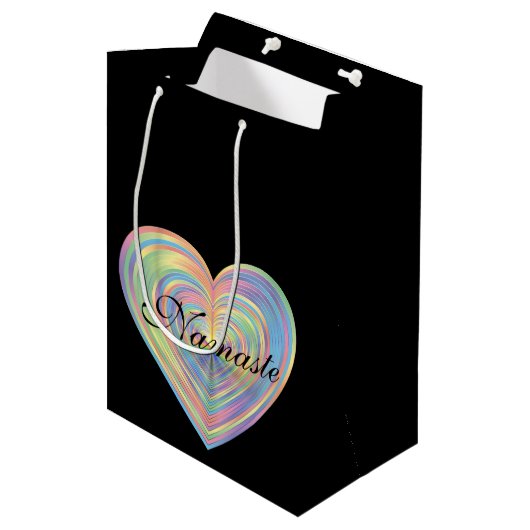 Namaste Medium Cadeauzakje (Voorkant Gekanteld)
