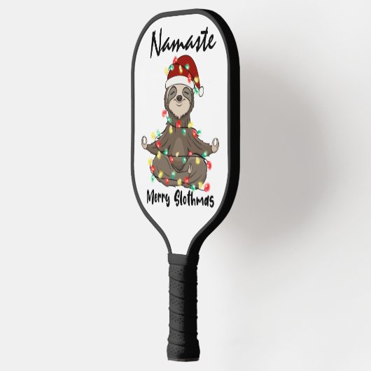 Namaste Merry Slothmas verstrikt Pickleball Paddle (Links)