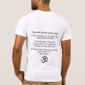 Namaste, met achtertekst t-shirt (Achterkant)