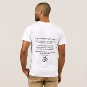Namaste, met achtertekst t-shirt (Achterkant volledig)
