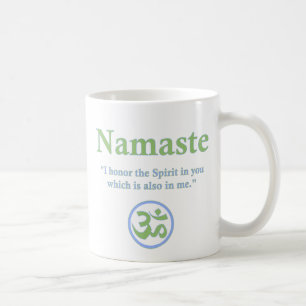 Namaste - met citaat en Om symbool Koffiemok
