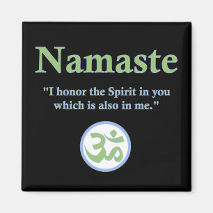 Namaste - met citaat en Om symbool Magneet