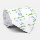 Namaste - met citaat en Om symbool Stropdas (Opgerold)