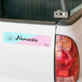 Namaste met Imago Dei Yoga Bumpersticker (Op Truck)