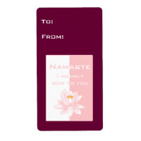 Namaste met lotusbloem