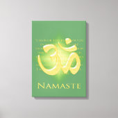 Namaste met Om-symbool Canvas Afdruk (Voorkant)