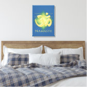 Namaste met Om-symbool Canvas Afdruk (Insitu (Slaapkamer))
