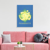 Namaste met Om-symbool Canvas Afdruk (Insitu (Woonkamer))