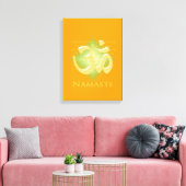 Namaste met Om-symbool Canvas Afdruk (Insitu (Woonkamer))