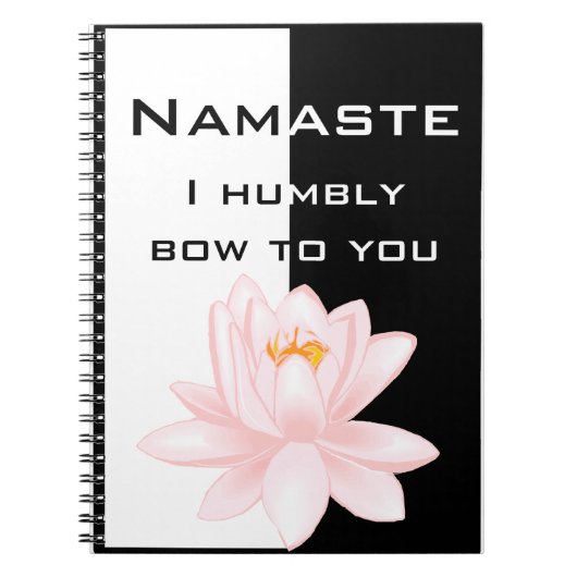 Namaste met Om-symbool Notitieboek (Voorkant)