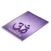Namaste met Om-symbool Notitieboek (Linkerzijde)