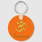 Namaste met om symbool sleutelhangers (Voorkant)