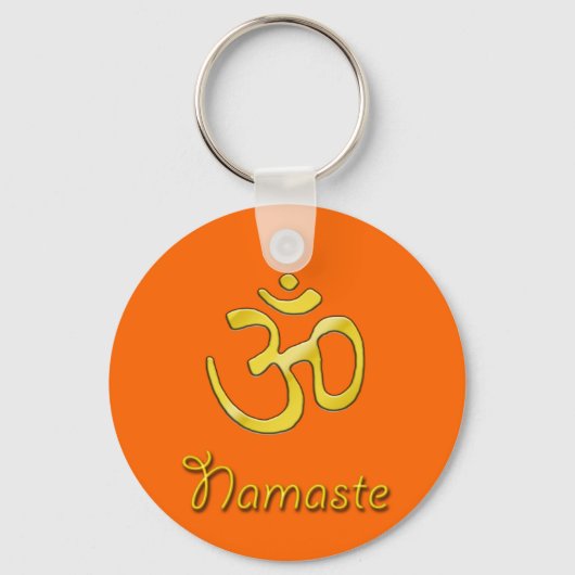 Namaste met om symbool sleutelhangers (Voorkant)