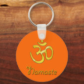 Namaste met om symbool sleutelhangers (Voorkant)