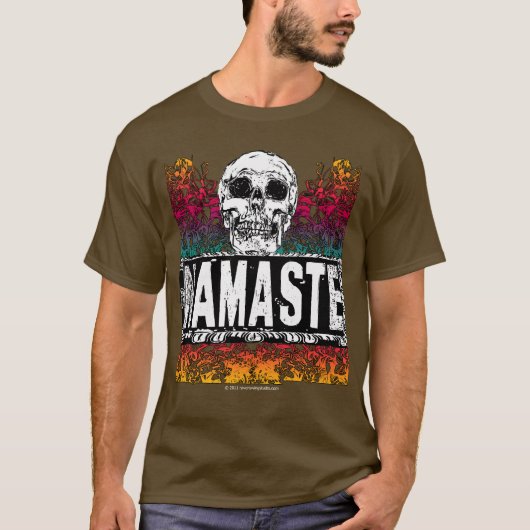 Namaste met Skull T-shirt (Voorkant)
