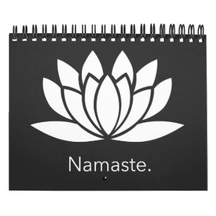 Namaste met Spirituele Lotus Flower Kalender