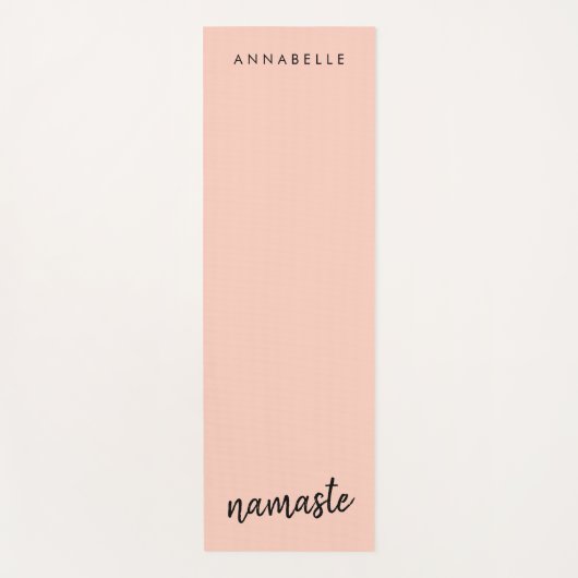 Namaste | Moderne naam Perachy Pink Meditation Yogamat (Voorkant)