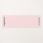 Namaste Moderne Naam Perzik Roze Meditatie Stijl Yogamat (Achterkant (horizontaal))