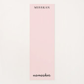 Namaste Moderne Naam Perzik Roze Meditatie Stijl Yogamat (Voorkant)