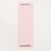 Namaste Moderne Naam Perzik Roze Meditatie Stijl Yogamat (Achterkant)