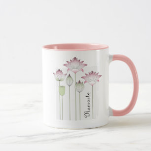 Namaste Moderne Roze Lotusbloem Mok