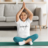 Namaste | Moderne Spirituele Meditatie Kinder Yoga T-shirt