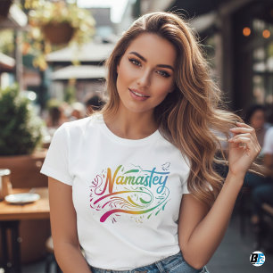 Namaste Moderne Spirituele Meditatie Yoga T-Shir T-shirt